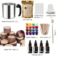 Gift Box Candlemaking Starter Kit DIY - Σετ κατασκευής κεριών με πλήρη υλικά για 8 κεριά